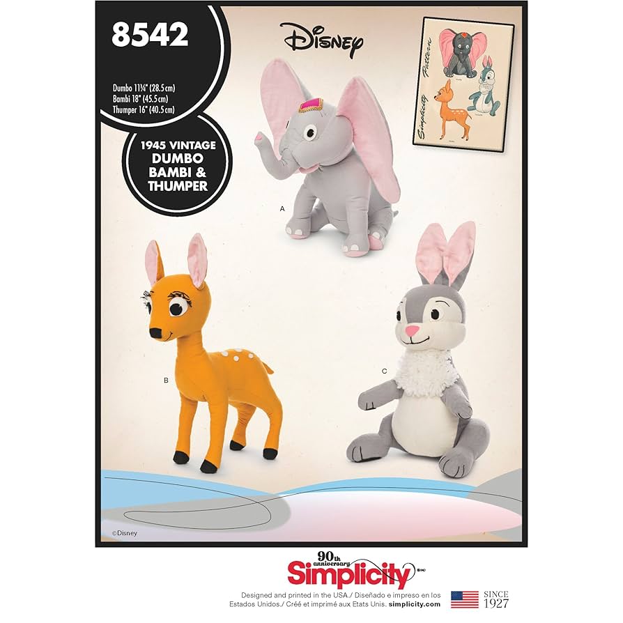 bambiページ Amazon.com: Simplicity Vintage Vintage Disney Dumbo, Thumper